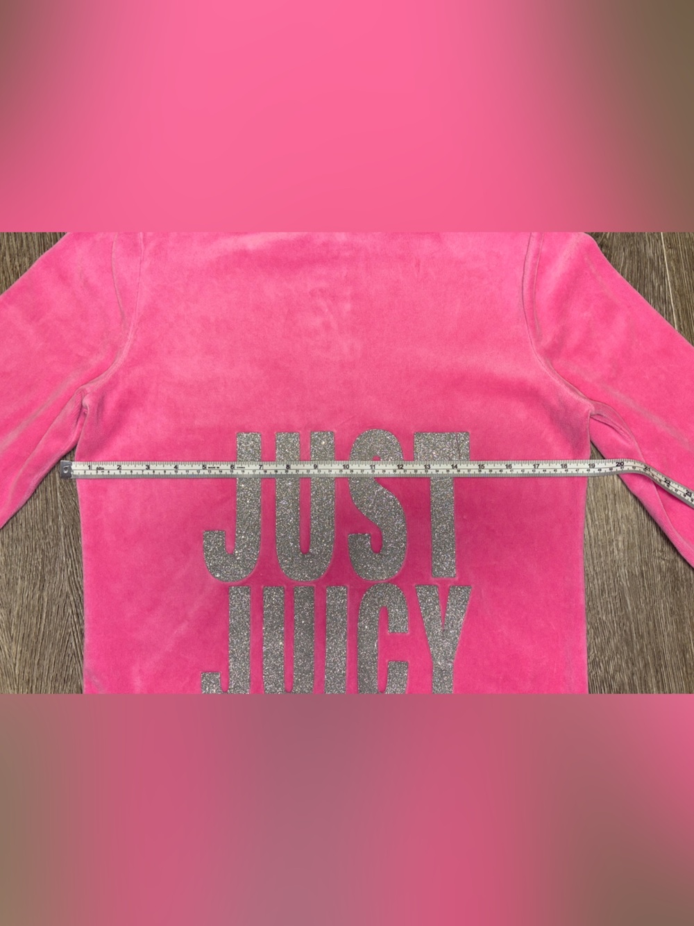 Juicy Couture Hot Pink Velour Zip Hoodie - Picture 6 of 9